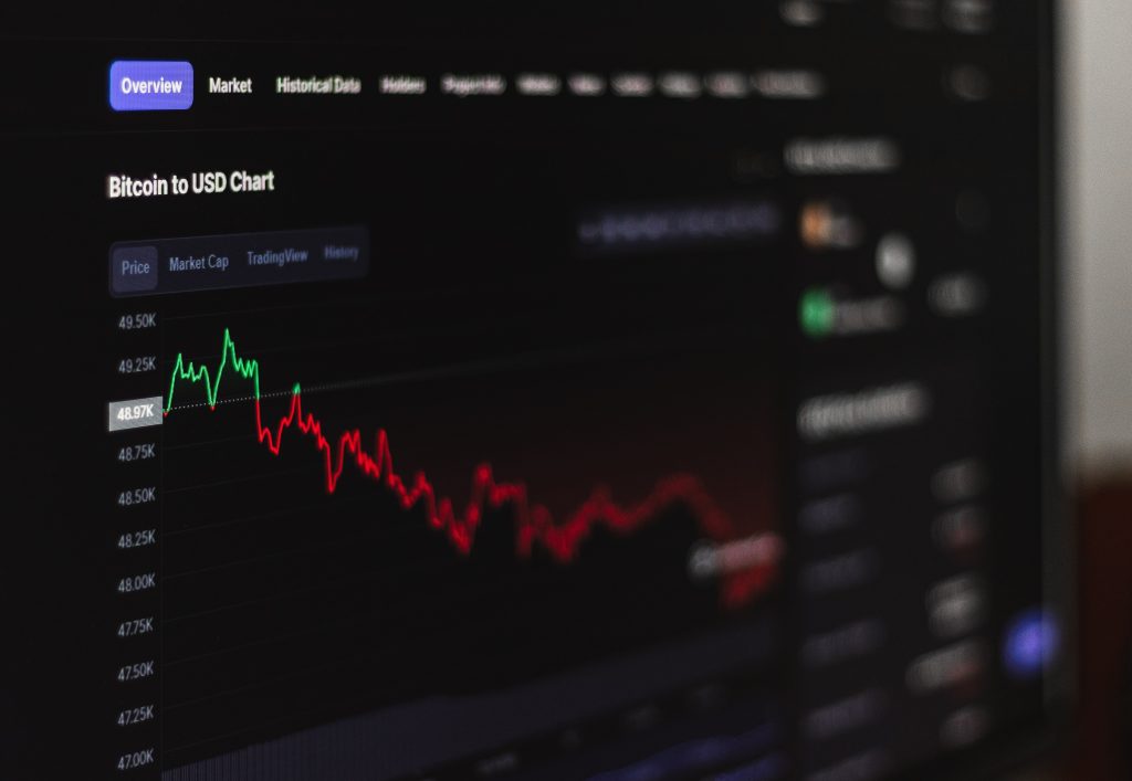 仮想通貨 下落 イメージ